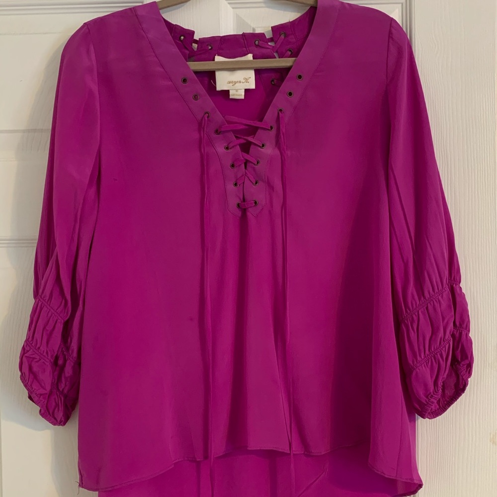 Aryn K Silk blouse